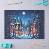 Kerst in de stad Decoupage Craft Paper Tissuepapier (Craft)