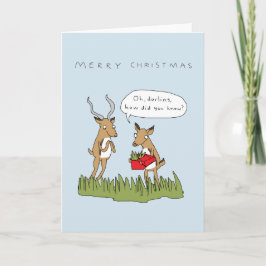 Kerst in de Struik | Grappige Safari Kaart