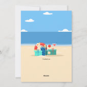 Kerst in de Tropen Verhuisbericht Feestdagenkaart (Achterkant)