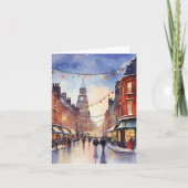 Kerst in de Waterverf van Dublin Kaart (Voorkant)