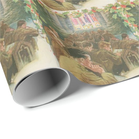  kerst in de wereldoorlog cadeaupapier (Rol Hoek)