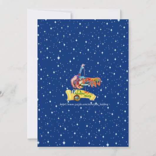 Kerst in de winter & zomer Collectie uitnodiging (Achterkant)