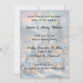 Kerst in een bergdorp, poollicht kaart (Achterkant)