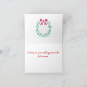 Kerst in een kristallen bol gevouwen kerst Kaart (Binnen)