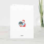 Kerst in een Wereldbol Kaart (Achterkant)