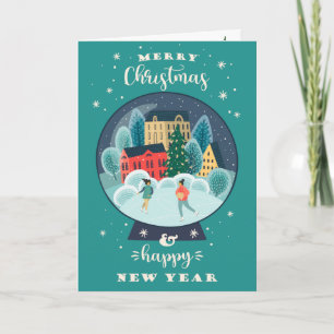 Kerst in een Wereldbol Kaart