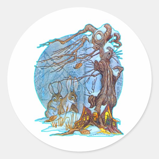 Kerst in Elf Hall Sticker (Voorkant)