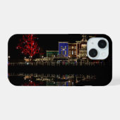 Kerst in Firemans Landing iPhone 15 Case (Achterkant horizontaal)