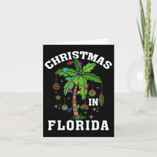 Kerst in Florida dek de palmboom kerstwinter Kaart