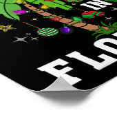 Kerst in Florida dek de palmboom kerstwinter Poster (Hoek)