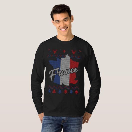 Kerst in Frankrijk T-shirt (Voorkant volledig)