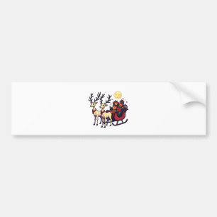 Kerst in Halloween rendier pompoen Cadeaus Bumpersticker