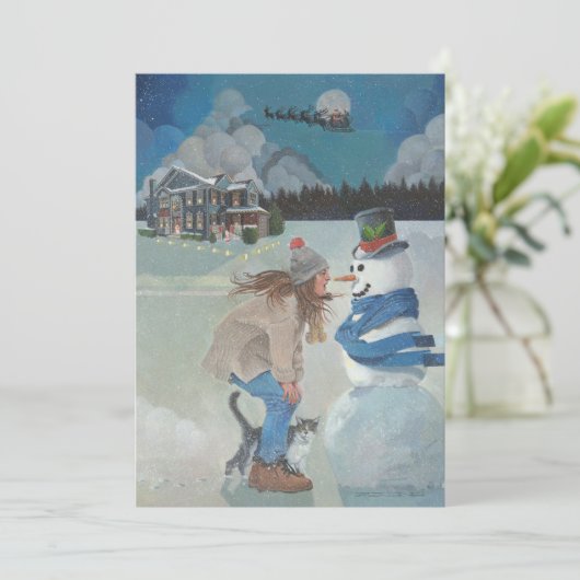 Kerst in Harlysville Bedankt Card (Staand voorkant)