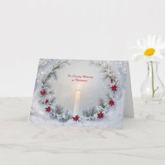 Kerst in herinnering met Memorial Candle Kaart