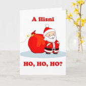 Kerst in het Albanees, Spreek je Ho, Ho, Ho? Kaart (Gele Bloem)