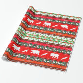 Kerst in het bos cadeaupapier (Uitgerold)