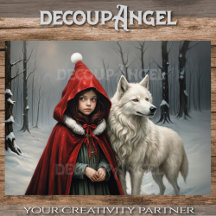 Kerst in het Bos - Decoupage -