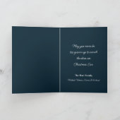 Kerst in het bos feestdagen kaart (Binnen)