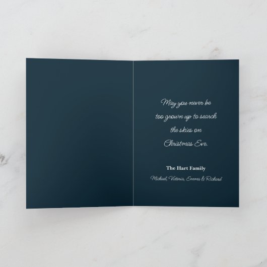 Kerst in het bos feestdagen kaart (Binnen)