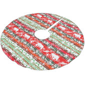 Kerst in het bos met sneeuwvlokken kerstboom rok (Gekanteld)