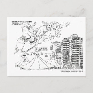 Kerst in het briefkaart van Swindon