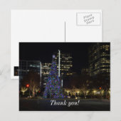Kerst in het centrum van Dallas Briefkaart (Voorkant / Achterkant)