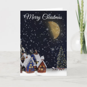 Kerst in het dorp van Sinterklaas Kaart