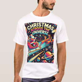 Kerst in het heelal – Santa in de ruimte T-shirt