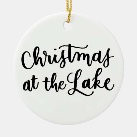 Kerst in het Lake Ornament (Voorkant)