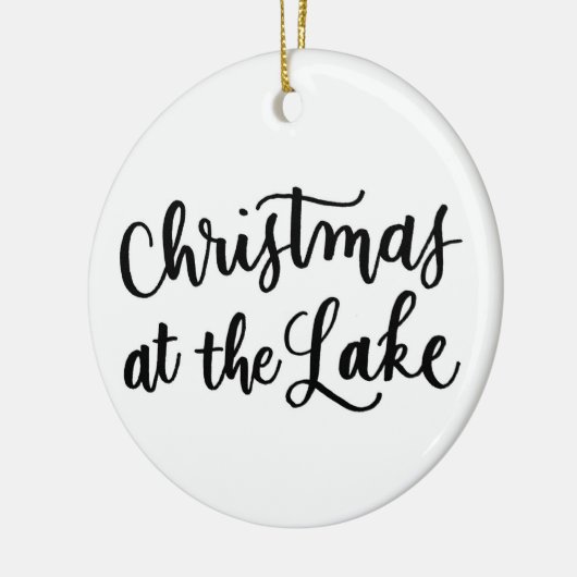 Kerst in het Lake Ornament (Links)