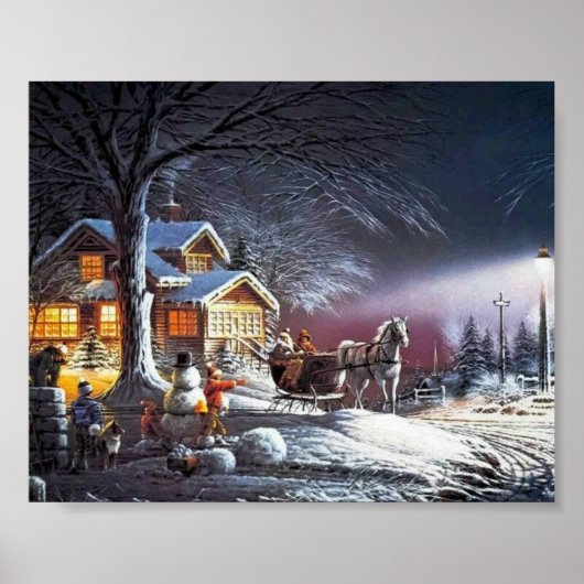 kerst in het land poster (Voorkant)