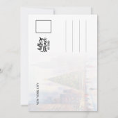 Kerst in het New York City Waterverf Briefkaart (Achterkant)