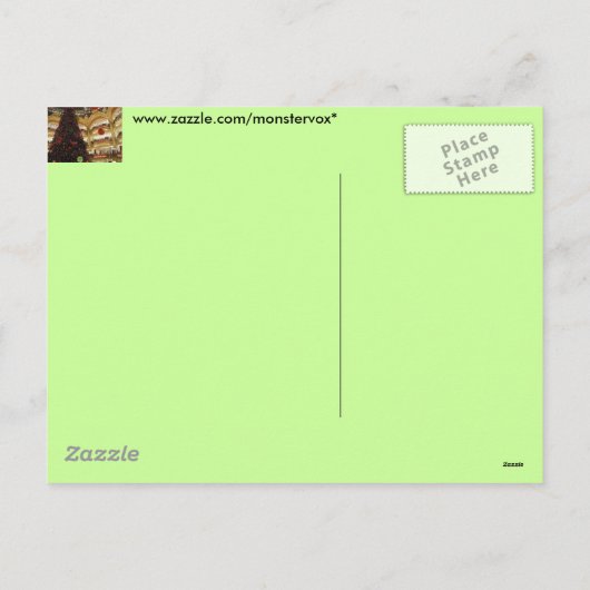 Kerst in het Parijse Briefkaart (Achterkant)