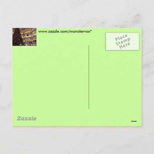 Kerst in het Parijse Briefkaart (Achterkant)