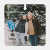 Kerst in het Retirement Magazine Hoesje Metalen Ornament (Achterkant)