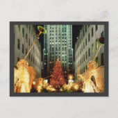 Kerst in het Rockefeller Center Feestdagenkaart (Voorkant)