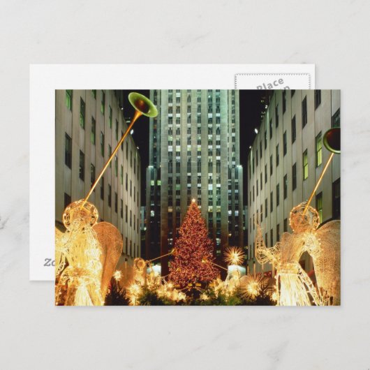 Kerst in het Rockefeller Center Feestdagenkaart (Voorkant / Achterkant)