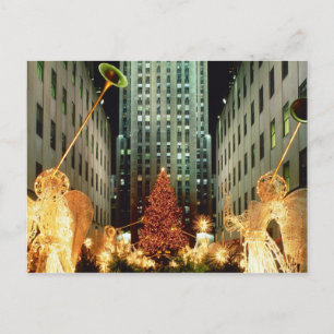 Kerst in het Rockefeller Center Feestdagenkaart