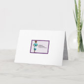 Kerst in het Trailer Park wenskaart Bedankkaart (Achterkant)