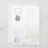 Kerst in het Waterverf Briefkaart van Madrid (Achterkant)