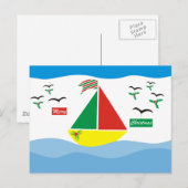 Kerst in het Zee Feestdagenkaart (Voorkant / Achterkant)