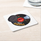 Kerst in Hollis Queens Kartonnen Onderzetters (Schuin)