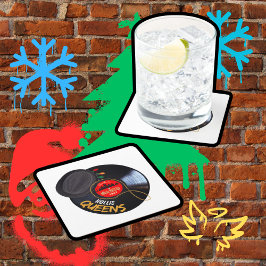 Kerst in Hollis Queens Kartonnen Onderzetters