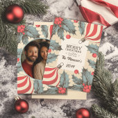 kerst in Holly Feestdagenkaart