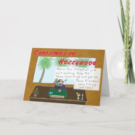 Kerst in Hollywood Feestdagen Kaart (Voorkant)