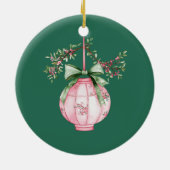 Kerst in Japan Custom Travel Keramisch Ornament (Achterkant)