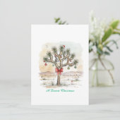 Kerst in Joshua Tree Feestdagenkaart (Staand voorkant)