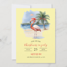 Kerst in juli aangepaste bedrijfsnaam Logo & tekst Kaart