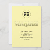 Kerst in juli aangepaste bedrijfsnaam Logo & tekst Kaart (Achterkant)