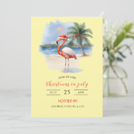 Kerst in juli aangepaste bedrijfsnaam Logo & tekst Kaart